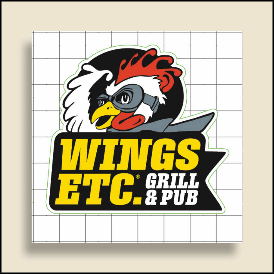 25 - Wings Etc. S4V2 Logo Heat Xfer