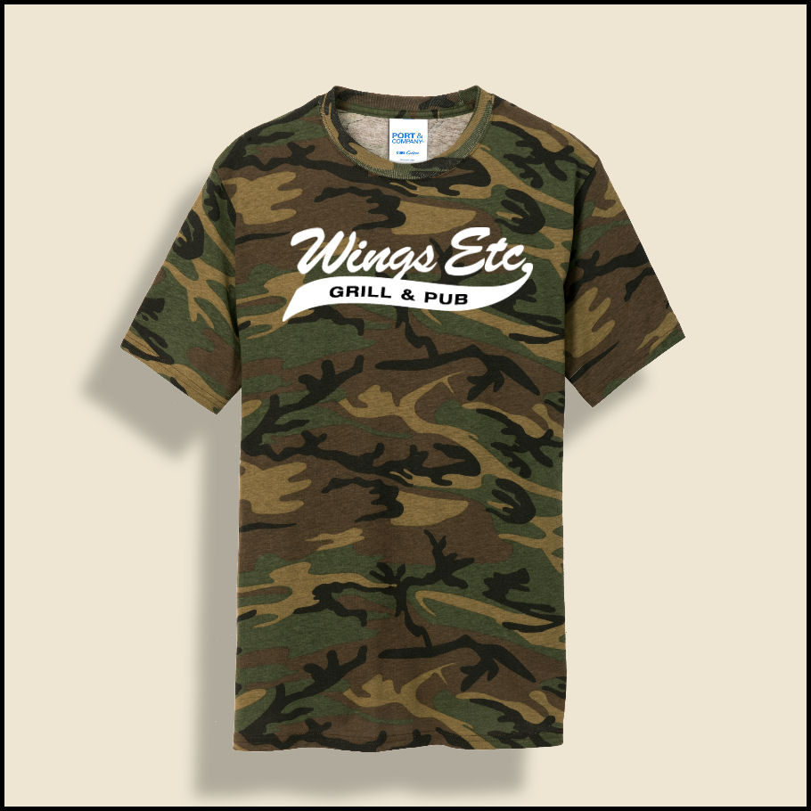 Military Camo Wings Etc. T-Shirt